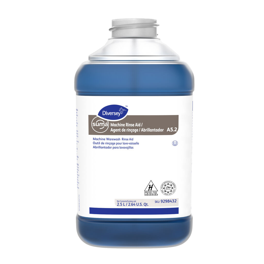 SUMA MACH RINSEAID A5, 2.5L, 2/CT - Machine Warewash Rinse Aid